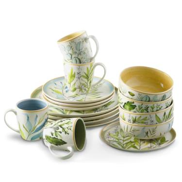 Imagem de Aparelho de Jantar Siena Conjunto Restaurante 16 Peças Cerâmica Dolce Home