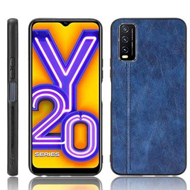 Imagem de Capa adequada para VIVO Y20 2020, capa de celular estilo couro, proteção robusta 360° protege seu telefone, capa colorida retrô para VIVO Y20 2020