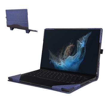 Imagem de VEVOOD Capa de laptop para Samsung Galaxy Book 2 360 |Book 2 Pro 360|Book 2 pro 360 | Book 3 360|Chromebook 13 XE930QCA/Book Flex 13.3 NP930QCG Capa removível PU (13,3 polegadas, azul)