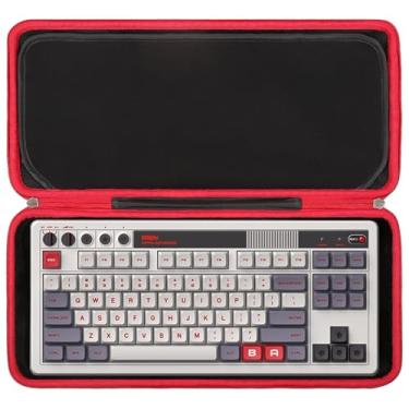 Imagem de Mchoi Capa rígida compatível com teclado mecânico retrô 8BitDo, 87 teclas, botões super programáveis, somente capa