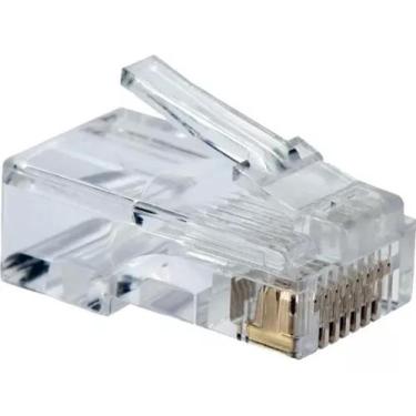 Imagem de Kit com 10 - Conector Rj45 Macho Cat6 - Pier Telecom
