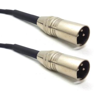 Imagem de Cabo XLR Macho x XLR Macho 1 Metro Mecsom Profissional