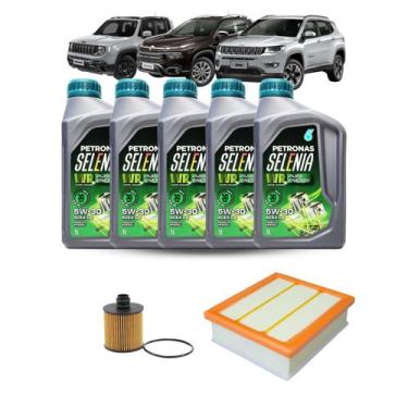 Imagem de Kit Troca De Óleo Toro Compass Renegade 2.0 Diesel - 5 Selenia WR 5w30