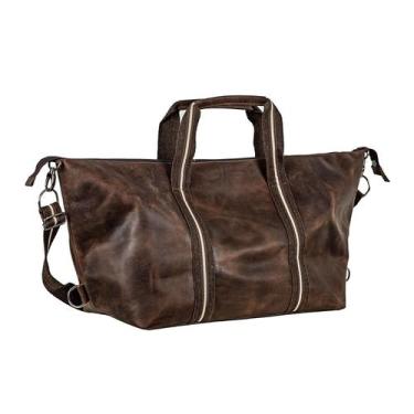 Imagem de Mala de Viagem Bordo Unissex Couro Bovino Mayfair Coffee Café - STORVE