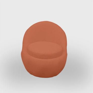 Imagem de Poltrona para Sala Orgânica Confortável e Reforçada Bouclé - Aliança D