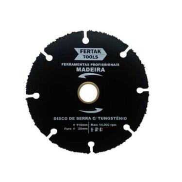 Imagem de Disco Tungstênio Corte Madeira Esmerilhadeira Alta Qualidade - Fertak