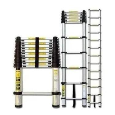 Imagem de Escada Telescópica De Alumínio 5 Metros 13 Degraus Dupla - Nakasaki