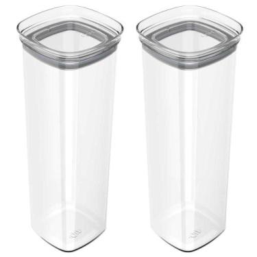 Imagem de 2x Porta Temperos Pote 2L Organizador OU Block Hermético