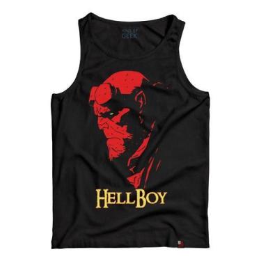 Imagem de Camiseta Regata Hellboy Filme Camisa Geek Série Camisa Geek - KING OF 