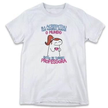 Imagem de 1 Camisa Flork Dia dos Professores Professora Tornou Professora - W3Ar