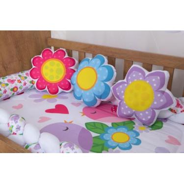 Imagem de Trio de Almofadas Decorativa Specialle Menina para Bebe - Zan Baby, Pa