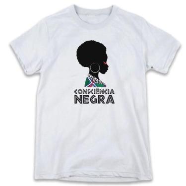 Imagem de 1 Camiseta Consciência Negra Personalizada Perfil Afro - W3Artestampa,