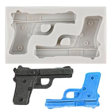 Imagem de MINFEIDMS Moldes de silicone para pistola molde de fondant para decoração de bolos, cobertura de cupcake, pasta de goma de chocolate, argila de polímero