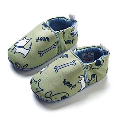 Imagem de Tênis infantil Timatego para meninos e meninas, mocassins antiderrapantes, para bebês, primeiros passos, casa, caminhada, berço (6 a 24 meses), 01 Woof Dog, 6-9 Months Infant