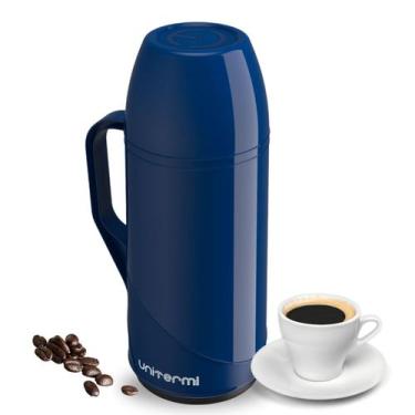 Imagem de Garrafa De Café Cha Térmica de Mesa Roma 500ml Azul Unitermi