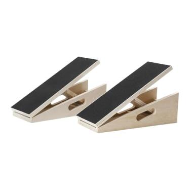 Imagem de Pegciuho Alongador de panturrilha inclinado, agachamento em cunha, alongamento de perna para panturrilha dobrada, prancha inclinada para ioga