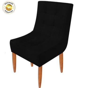 Imagem de Conjunto 2 Cadeiras Estofadas Sala De Jantar Camily Suede - Bl Decor ,