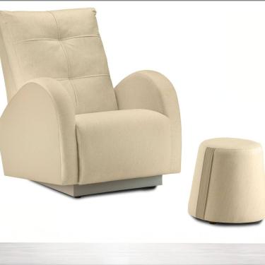 Imagem de Poltrona para Quarto de Bebê Ellen Tec. 614 Bege