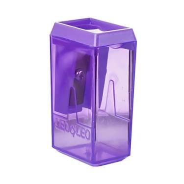 Imagem de Apontador Leo e Leo Bloco 4cm Com Depósito, Roxo