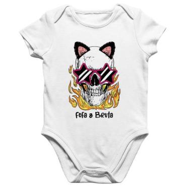 Imagem de Body Bebê Algodão Fofa & Bruta - Foca na Moda, Branco, G