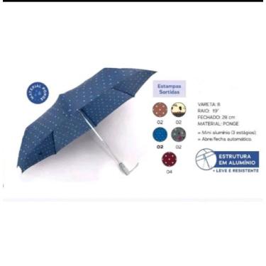 Imagem de Guarda chuva automatica abre e feha automatitica bem leve de aluminio 
