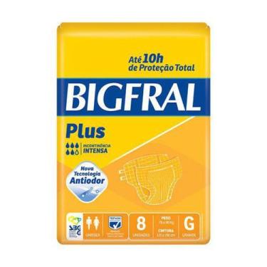 Imagem de Fralda geriatrica bigfral plus g 8 unidades - POMPOM PRODUTOS HIGIENIC