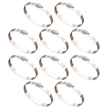 Imagem de Kit 10 Abraçadeira Aço Inox Flexil Suprens 64x83 3 1/4"