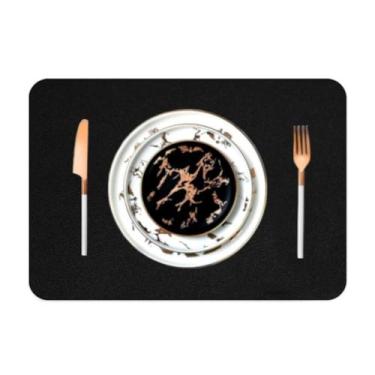 Imagem de 10 Jogo Americano Couro Impermeável Limpa Facil Para Mesa - Genertoy