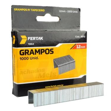 Imagem de Kit 5.000 Grampos de Grampeador Tapeceiro 6mm 8mm 10mm 12mm 14mm Profi