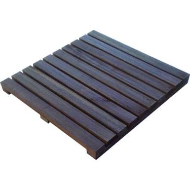 Imagem de Deck De Madeira Piscina Box Banheiro Capacho 78x78 cm Pintado NeonX, O