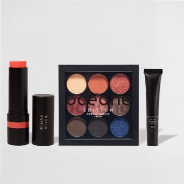 Imagem de Kit Paleta de Sombras + Blush em Bastão + Lip Oil Cocoa Océane Edition
