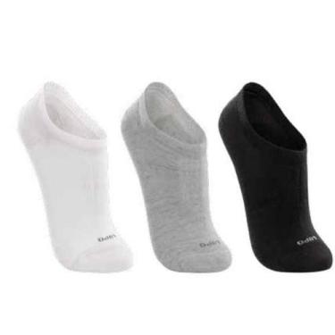 Imagem de Kit Meia Lupo Au Sport - Branco/Cinza/Preto - Tam M
