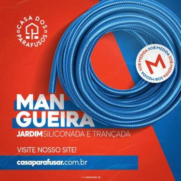 Imagem de Mangueira Azul Trançada P/ Jardim 1/2x3,0mm PT 300 - Rflex, 25 metros