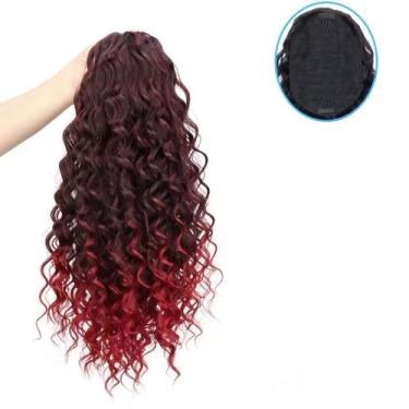 Imagem de Aplique Rabo De Cavalo Telinha Cacheado Curto 45cm Premium - GM HAIR, 
