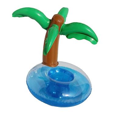 Imagem de PVC inflável forte, suporte flutuante em forma de árvore de bebida, ideal para amigos de festa na piscina, praia, festas, material resistente ao desgaste