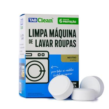 Imagem de Limpa Maquina de Lavar Roupas em Tabletes/Pastilhas TabClean cx c/ 06 unidades de 30g (180g) para todos os tipos de Maquinas de Lavar Roupas (concentrado)