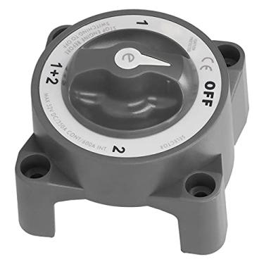 Imagem de Interruptor de bateria 4 posições 3/20.3 cm-16 Terminal Interruptor de cabo de bateria para Motorhomes 32V 350A (preto, tipo torre inclinada Pisa)