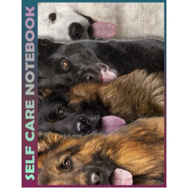 Imagem de Self Care Notebook: Cool face German Shepherds - german shepherd lover My Self-Care, Nutrition, Fitness, Goal Planner for Productivity, Time ... a Happier, Healthier & More Grateful Mi