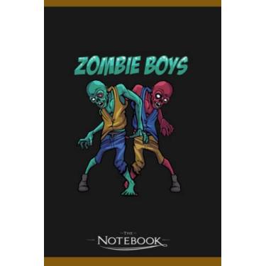Imagem de Zombies Scary Living Dead Halloween Zombie Boys Notebook: Journaling and Writing Gift for Family, Friend And Yourself 6x9 120 Pages |Planner Notebook, Note Pad, Notes
