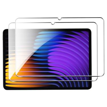 Imagem de Fhyeugfy [Pacote com 2] Protetor de tela projetado para Xiaomi Pad 7/7 Pro 11,2 polegadas, película de vidro temperado, HD transparente, antiarranhões, sem bolhas
