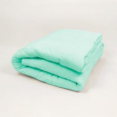 Imagem de Edredom Berço em Malha 100% Algodão Verde Arrumadinho Enxovais