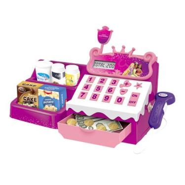 Imagem de Caixa Registradora Disney Princesas com Calculadora e Acessórios Multi