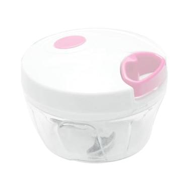 Imagem de LKMM Cortador de legumes puxado à mão, moedor de carne doméstico, moedor de vegetais, enchimento de bolinhos, moedor de carne, espremedor de alho