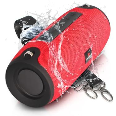 Imagem de Caixa De Som Caixinha Bluetooth Portatil Amplificada Tws Fm (Vermelho)