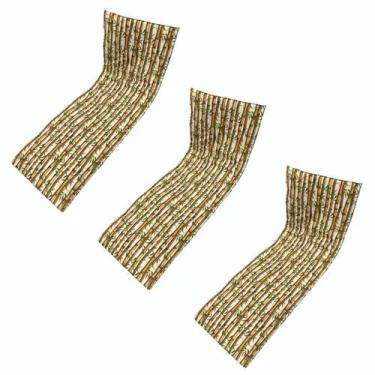 Imagem de Kit 3 Colchonetes Dupla Face para Espreguiçadeira Bambu Vivo - DreamIn