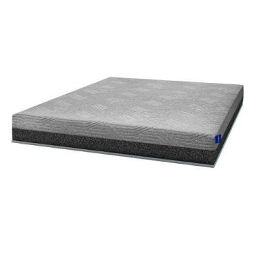 Imagem de Colchão Espuma D-28 Queen Fit Visco Umaflex Cinza, Cinza e Preto
