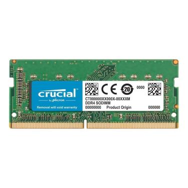 Imagem de Memória SODIMM 32GB DDR4 2666MHz Crucial - para Notebook - CL19 - CT16G4SFRA32A-Unissex