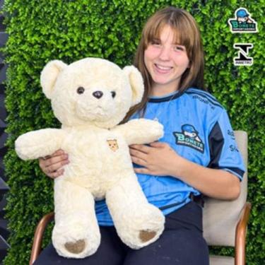 Imagem de Urso de Pelúcia HugBear 55cm  Super Fofo, Macio e com Zíper - Toy king