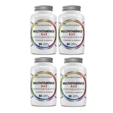 Imagem de Kit 4x Suplemento Multivitamínico AZ Caps 60 cápsulas Flora Nativa