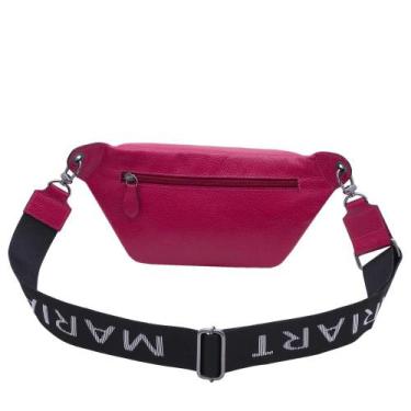 Imagem de Pochete de Couro Mariart Dani, Magenta